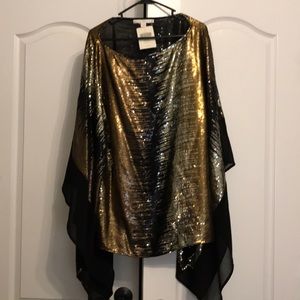 Boston Proper Sequin Poncho
